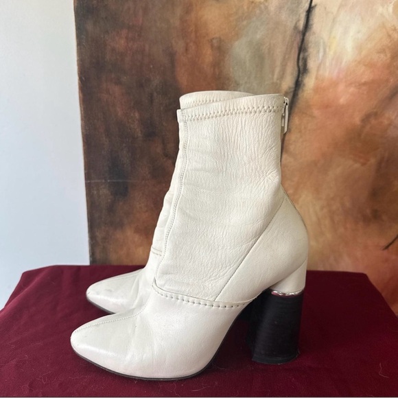 3.1 Phillip Lim Shoes - 3.1 Phillip Lim White Leather Ankle Boots